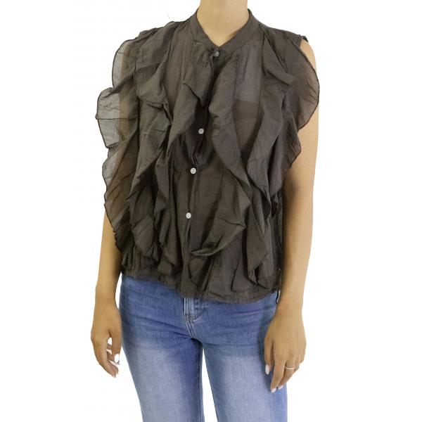 Camicia con volant 
